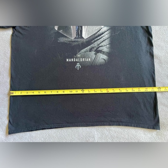 Star Wars The Mandalorian T-Shirt Black Size XL - Picture 3 of 6